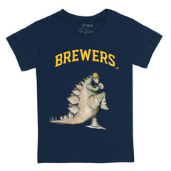 Milwaukee Brewers Tiny Turnip Youth Stega T-Shirt Clearance