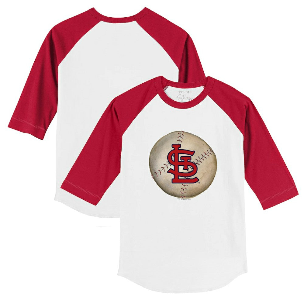 St. Louis Cardinals Tiny Turnip Youth Stitched Baseball 3/4-Sleeve Raglan T-Shirt for sale