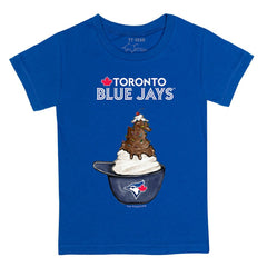 Toronto Blue Jays Tiny Turnip Youth Sundae Helmet T-Shirt Clearance