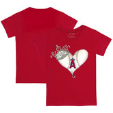 Los Angeles Angels Tiny Turnip Youth Tiara Heart T-Shirt On Sale