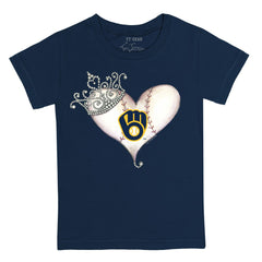 Milwaukee Brewers Tiny Turnip Youth Tiara Heart T-Shirt Near Me