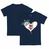 Minnesota Twins Tiny Turnip Youth Tiara Heart T-Shirt Online