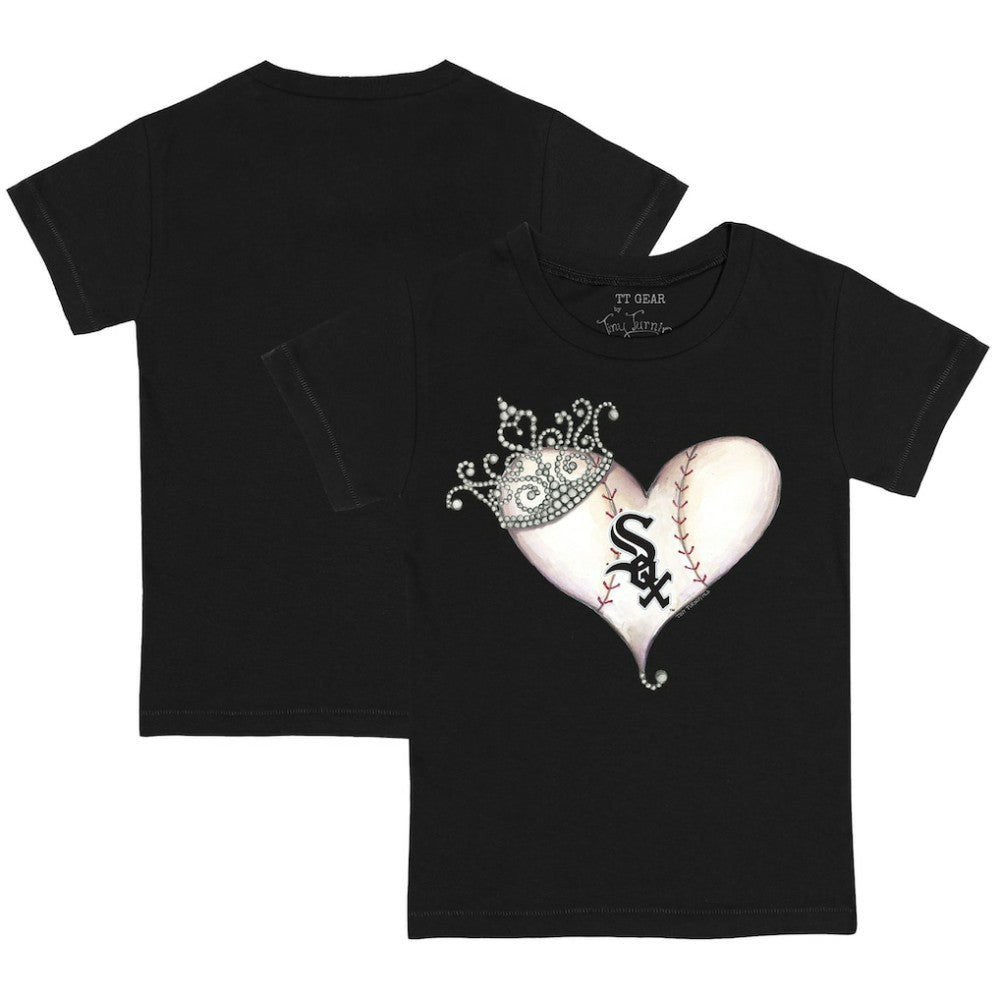 Chicago White Sox Tiny Turnip Youth Tiara Heart T-Shirt for sale