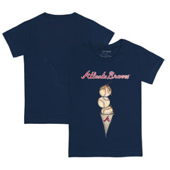 Atlanta Braves Tiny Turnip Youth Triple Scoop T-Shirt Near Me