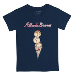 Atlanta Braves Tiny Turnip Youth Triple Scoop T-Shirt Near Me