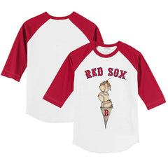 Boston Red Sox Tiny Turnip Youth Triple Scoop 3/4-Sleeve Raglan T-Shirt Near Me