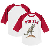 Boston Red Sox Tiny Turnip Youth TT Rex 3/4-Sleeve Raglan T-Shirt discount