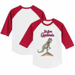 St. Louis Cardinals Tiny Turnip Youth TT Rex 3/4-Sleeve Raglan T-Shirt Sale