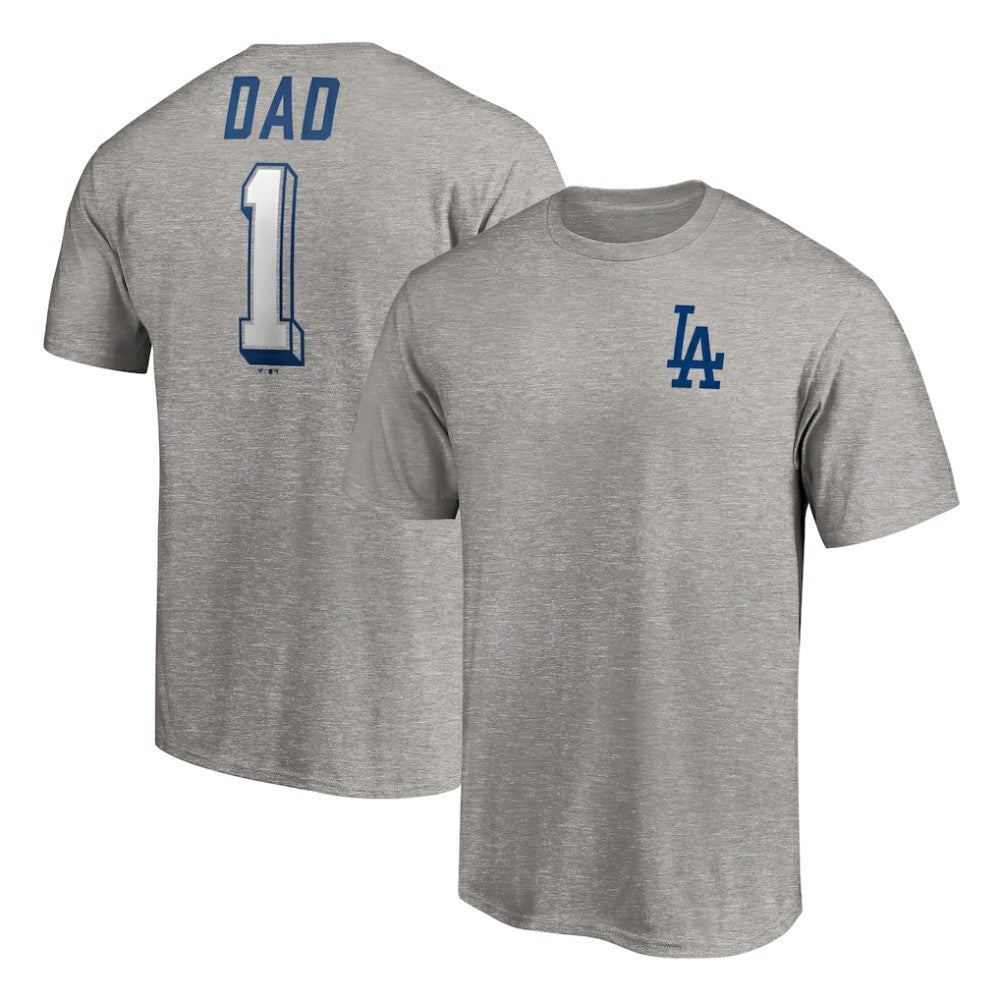 Los Angeles Dodgers Number One Dad T-Shirt On Sale