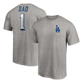 Los Angeles Dodgers Number One Dad T-Shirt On Sale
