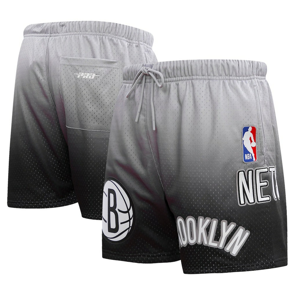 NBA - Brooklyn Nets Pro Standard Ombre Mesh Shorts - Black/Gray