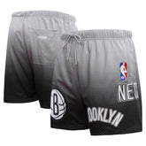 NBA - Brooklyn Nets Pro Standard Ombre Mesh Shorts - Black/Gray