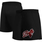NBA - Chicago Bulls Pro Standard Women's Script Woven Shorts - Black