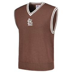 St. Louis Cardinals PLEASURES Knit V-Neck Pullover Sweater Vest Clearance