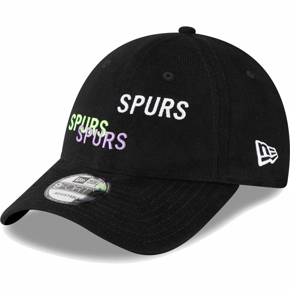 New Era Tottenham Hotspur New Era Triple Wordmark 9FORTY Adjustable Hat - Black