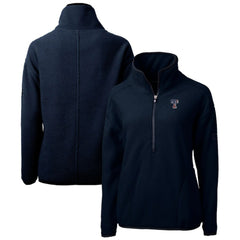 Texas Rangers Cutter & Buck Women's Americana Logo Cascade Eco Sherpa Fleece Half-Zip Pullover Jacket Near Me