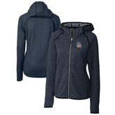 San Diego Padres Cutter & Buck Women's Americana Logo Mainsail Sweater-Knit Full-Zip Hoodie discount