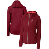 Pittsburgh Pirates Cutter & Buck Women's Americana Logo Mainsail Sweater-Knit Full-Zip Hoodie On Sale