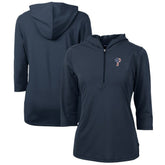 Philadelphia Phillies Cutter & Buck Women's Americana Logo DryTec Virtue Eco Pique Recycled Half-Zip Pullover Hoodie for sale