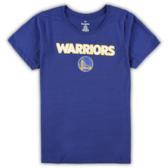 Fanatics - Golden State Warriors Women's Plus Size T-Shirt & Shorts Combo Set - Royal/Heather Gray