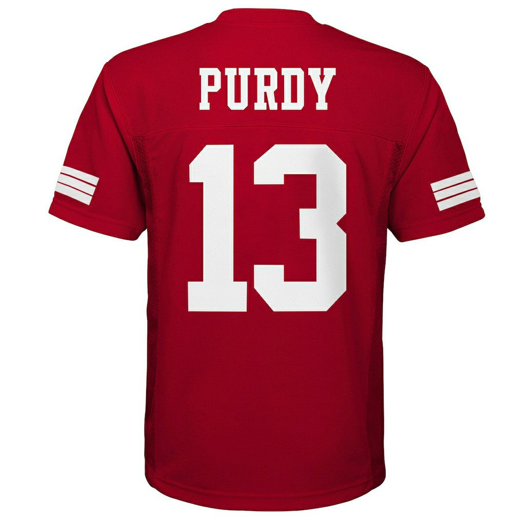 Brock Purdy San Francisco 49ers Youth Replica Player Jersey - Scarlet discount | NFL Jerseys