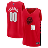 Fanatics - Portland Trail Blazers Fast Break Custom Replica Jersey - Red - Statement Edition