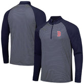 Boston Red Sox Levelwear Charter Striped Raglan Quarter-Zip Top Online