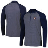 Houston Astros Levelwear Charter Striped Raglan Quarter-Zip Top Lifestyle