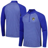 Milwaukee Brewers Levelwear Charter Striped Raglan Quarter-Zip Top Near Me