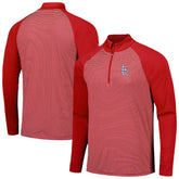 St. Louis Cardinals Levelwear Charter Striped Raglan Quarter-Zip Top for sale