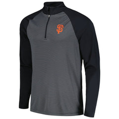 San Francisco Giants Levelwear Charter Striped Raglan Quarter-Zip Top discount