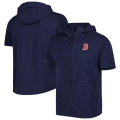 Boston Red Sox Levelwear Recruit Full-Zip Short Sleeve Hoodie On Sale