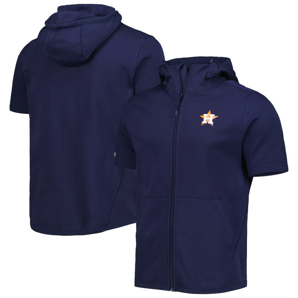 Houston Astros Levelwear Recruit Full-Zip Short Sleeve Hoodie On Sale