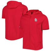 St. Louis Cardinals Levelwear Recruit Full-Zip Short Sleeve Hoodie Near Me