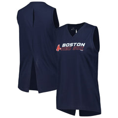 Boston Red Sox Levelwear Women's Paisley Chase V-Neck Tank Top for sale