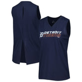 Detroit Tigers Levelwear Women's Paisley Chase V-Neck Tank Top Clearance
