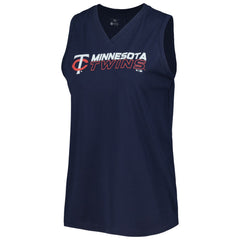Minnesota Twins Levelwear Women's Paisley Chase V-Neck Tank Top Lifestyle