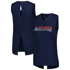 Atlanta Braves Levelwear Women's Paisley Chase V-Neck Tank Top discount