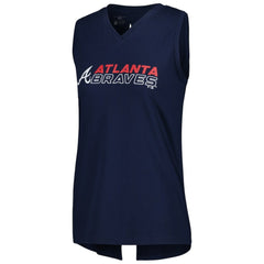 Atlanta Braves Levelwear Women's Paisley Chase V-Neck Tank Top discount