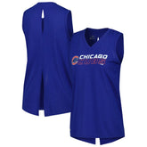 Chicago Cubs Levelwear Women's Paisley Chase V-Neck Tank Top Sale