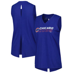 Chicago Cubs Levelwear Women's Paisley Chase V-Neck Tank Top Sale