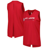 St. Louis Cardinals Levelwear Women's Paisley Chase V-Neck Tank Top On Sale