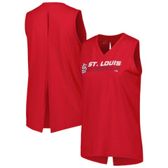 St. Louis Cardinals Levelwear Women's Paisley Chase V-Neck Tank Top On Sale