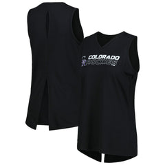 Colorado Rockies Levelwear Women's Paisley Chase V-Neck Tank Top Sale
