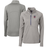 Minnesota Twins Cutter & Buck Women's Adapt Eco Knit Stretch Half-Zip Logo Pullover Top Near Me