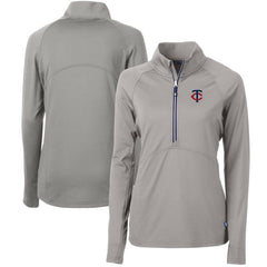 Minnesota Twins Cutter & Buck Women's Adapt Eco Knit Stretch Half-Zip Logo Pullover Top Near Me