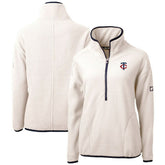 Minnesota Twins Cutter & Buck Women's Cascade Eco Sherpa Half-Zip Pullover Jacket On Sale