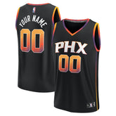 Fanatics - Phoenix Suns Youth Fast Break Replica Custom Jersey - Statement Edition - Black