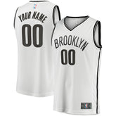 Fanatics - Brooklyn Nets Fast Break Custom Replica Jersey - Association Edition - White