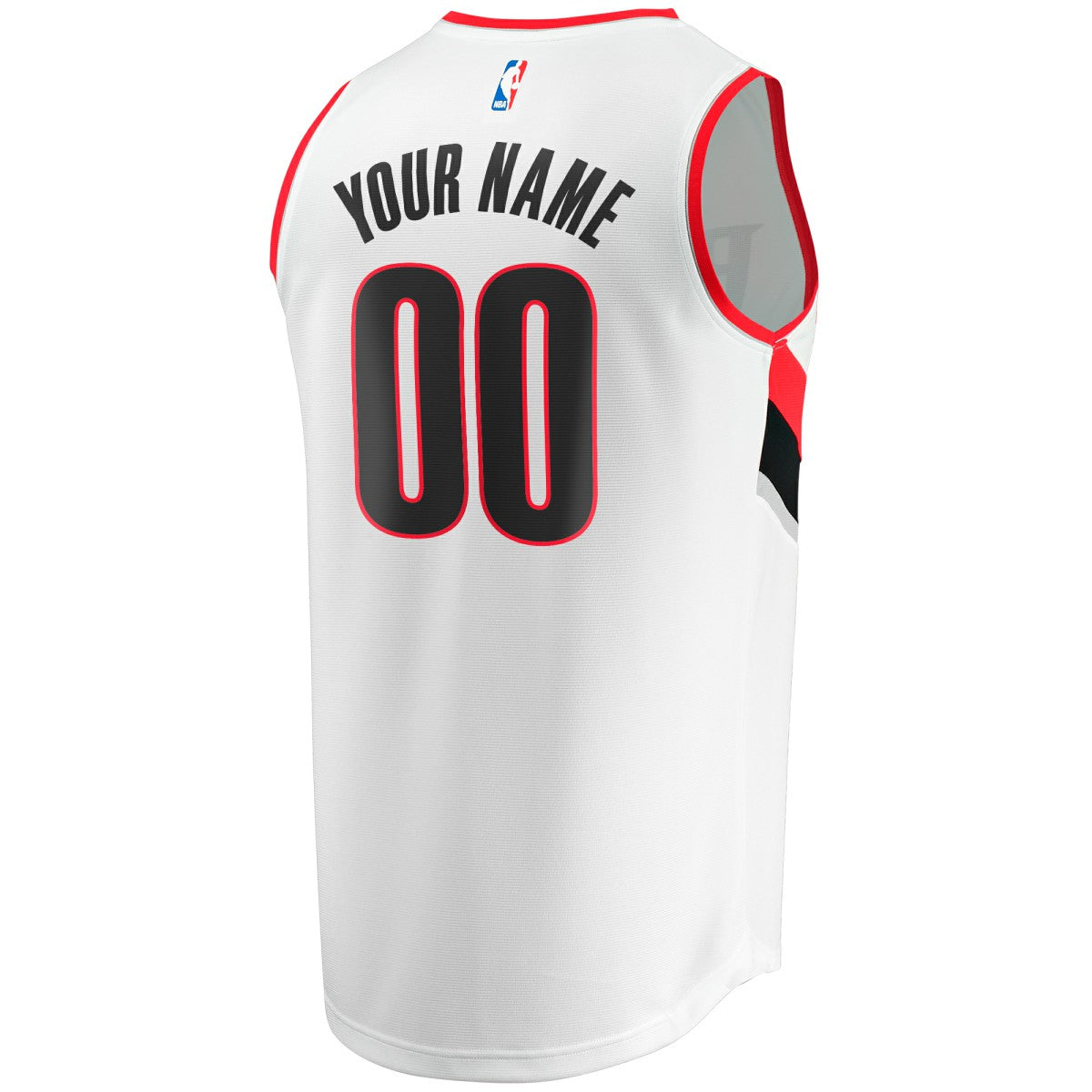 Portland Trail Blazers Fast Break Custom Replica Jersey - Association Edition - White | NBA Jerseys